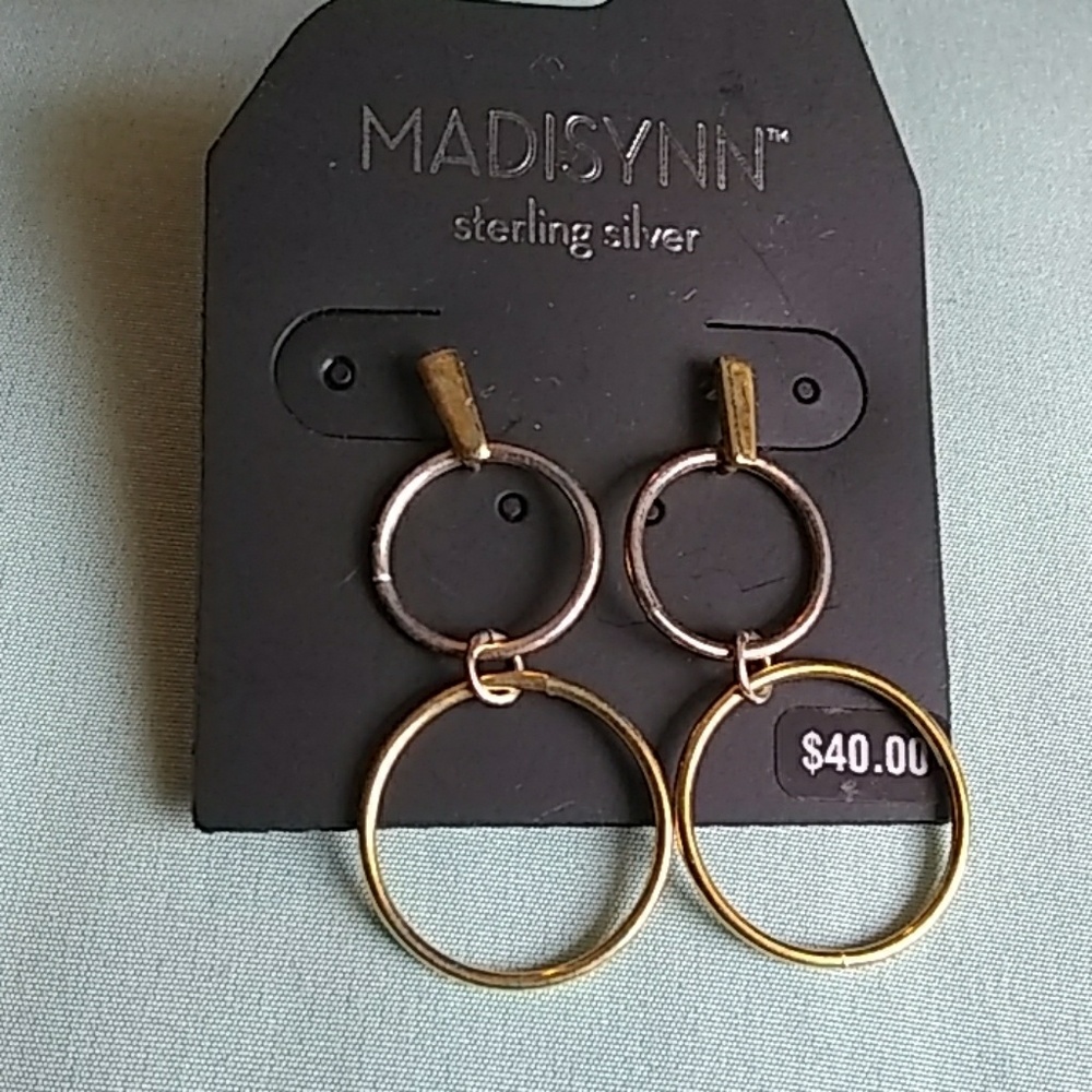 NWT Gold and Silver Madisynn earrings